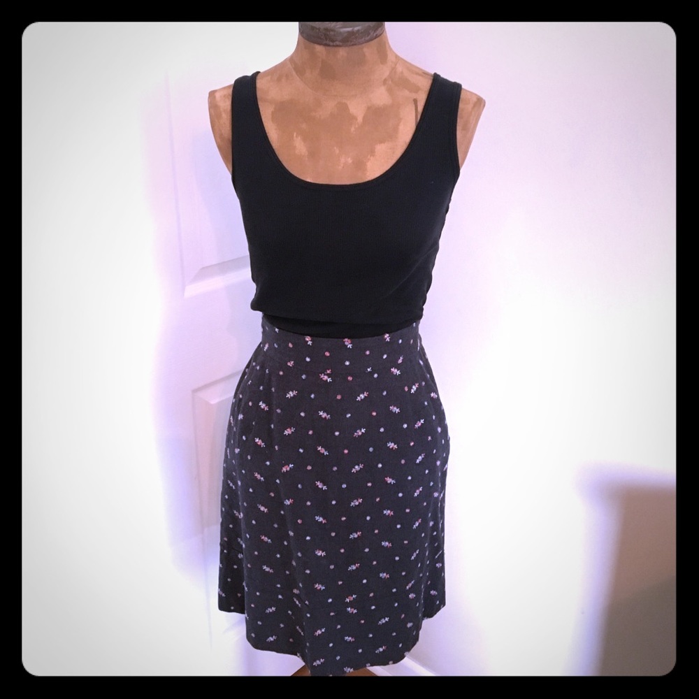 Anthropologie Odille Charcoal Pencil Skirt
